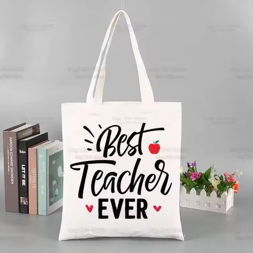 Teacher Fashion Canvas Handbag/Tote/Shoulder Bag/Reusable Shopping Bag | NEW!!🍎
